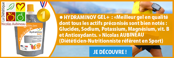 Hydraminov Gel+, le meilleur gel énergétique
